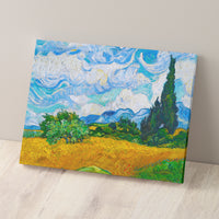 Puzzle Pintoo Canvas- Campo de Trigo con Cipreses de Van Gogh. 366 piezas
