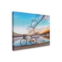 Puzzle Pintoo Canvas- Bicicleta en el Lago Sereno. 366 piezas