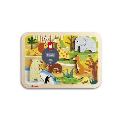 Puzzle de Madera - Chunky Puzzle de los animales del zoo