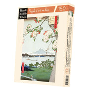 Puzzle de madera Michèle Wilson. Manzano en Flor. HIROSHIGE. 150 piezas