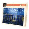 Puzzle de madera Michèle Wilson. Noche Estrellada sobre el Ródano. VAN GOGH. 150 piezas