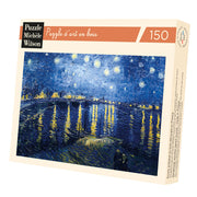 Puzzle de madera Michèle Wilson. Noche Estrellada sobre el Ródano. VAN GOGH. 150 piezas