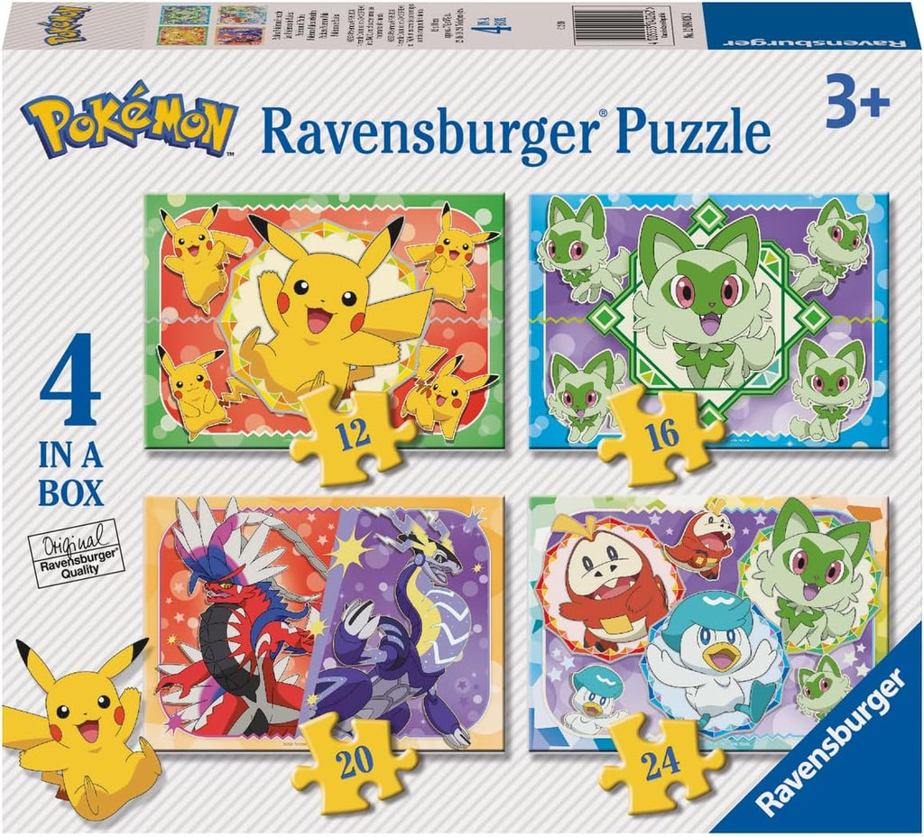 Puzzle Ravensburger - Pokemon. 4 en 1. 12-24 piezas