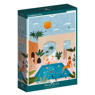 Puzzle Pieces & Peace - Swimming Pool. 1000 piezas-Puzzle-Bluebird Puzzle-Doctor Panush