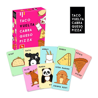 Taco, vuelta, cabra, queso, pizza