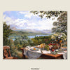 Puzzle PieceRelax - Stephen Darbishire - Summer Lunch Overlooking The Lake. 1008 piezas-Puzzle-Pintoo-Doctor Panush