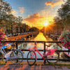 Puzzle PieceRelax - Beautiful Sunrise over Amsterdam. 1008 piezas-Puzzle-Pintoo-Doctor Panush