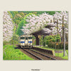Puzzle PieceRelax - Tadashi Matsumoto - Falling Cherry Blossoms. 1008 piezas-Puzzle-Pintoo-Doctor Panush