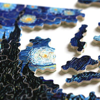 Puzzle de madera Michèle Wilson.La noche estrellada.VAN GOGH. 80 piezas