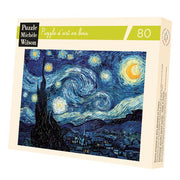 Puzzle de madera Michèle Wilson.La noche estrellada.VAN GOGH. 80 piezas
