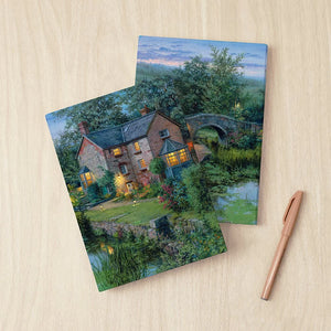 Puzzle Pintoo Book Cover A5 329pcs - Evgeny Lushpin - Casa junto al Estanque