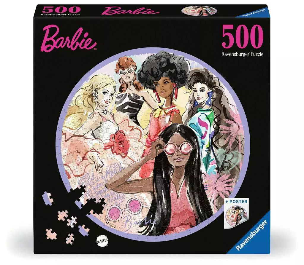 Puzzle Ravensburger Circular - Barbie. 500 piezas