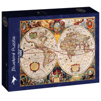 Puzzle Bluebird Puzzle - Antique World Map. 1000 piezas-Puzzle-Bluebird Puzzle-Doctor Panush