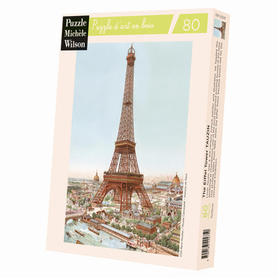 Puzzle de madera Michèle Wilson.La torre Eiffel.TAUZIN. 80 piezas