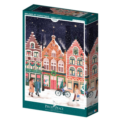 Puzzle Pieces & Peace - Bruges at Christmas. 1000 piezas-Puzzle-Pieces & Piece-Doctor Panush