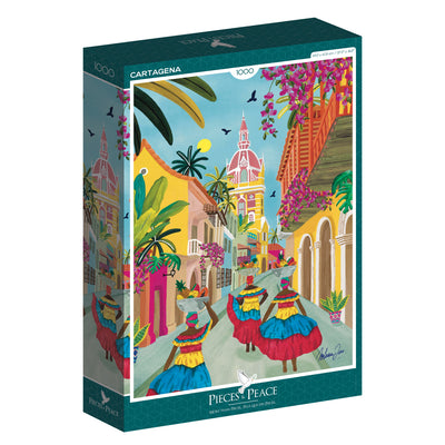 Puzzle Pieces & Peace - Cartagena. 1000 piezas-Puzzle-Pieces & Piece-Doctor Panush