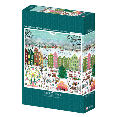 Puzzle Pieces & Peace - Christmas in the Square. 1000 piezas-Puzzle-Pieces & Piece-Doctor Panush