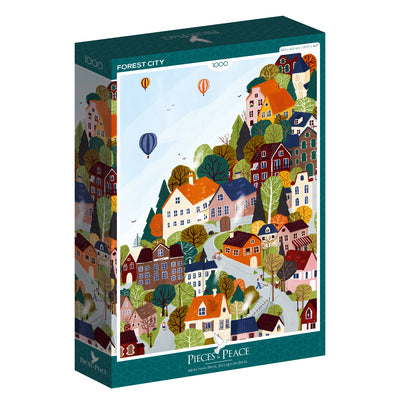 Puzzle Pieces & Peace - Forest City. 1000 piezas-Puzzle-Pieces & Piece-Doctor Panush