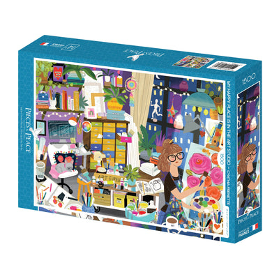 Puzzle Pieces & Peace - My Happy Place is in the Art Studio. 1500 piezas