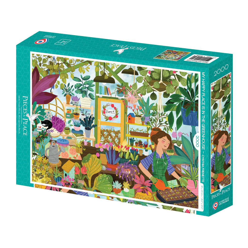 Puzzle Pieces & Peace - My Happy Place is in the Greenhouse. 2000 piezas