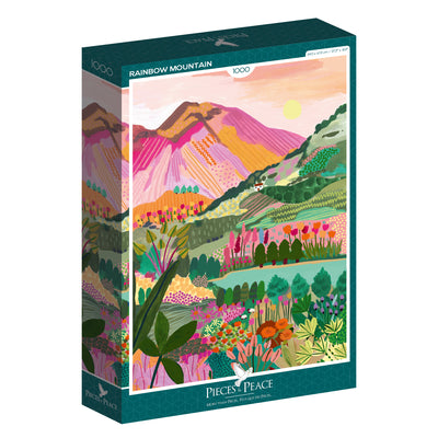 Puzzle Pieces & Peace - Rainbow Mountain. 1000 piezas-Puzzle-Pieces & Piece-Doctor Panush