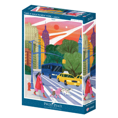 Puzzle Pieces & Peace - Take a Walk in New York. 500 piezas