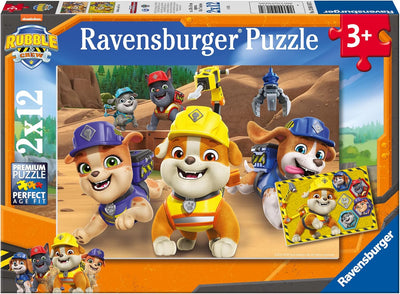 Puzzles Ravensburger - Equipo Rubble. 2x12 piezas