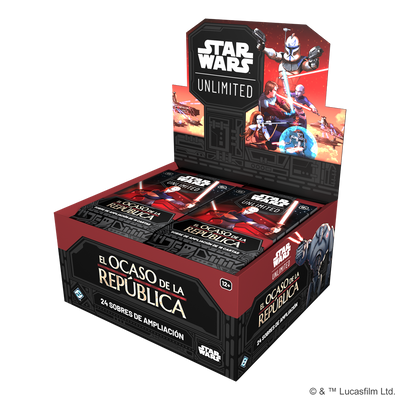 Star Wars Unlimited: El Ocaso de la Republica - Caja de 24 Sobres