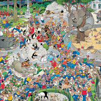 Puzzle Jumbo - Jan Van Haasteren - The Zoo. 1000 piezas-Puzzle-Jumbo-Doctor Panush