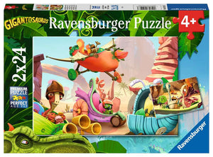 Puzzle Ravensburger - Gigantosaurus. 2x24 piezas-Doctor Panush