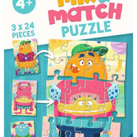 Puzzles Ravensburger Mix & Match. Monstruos Divertidos. 3x24 piezas