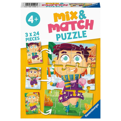 Puzzles Ravensburger Mix & Match. Fashion. 3x24 piezas