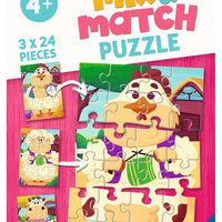 Puzzles Ravensburger Mix & Match. Mis Amigos de la Granja. 3x24 piezas