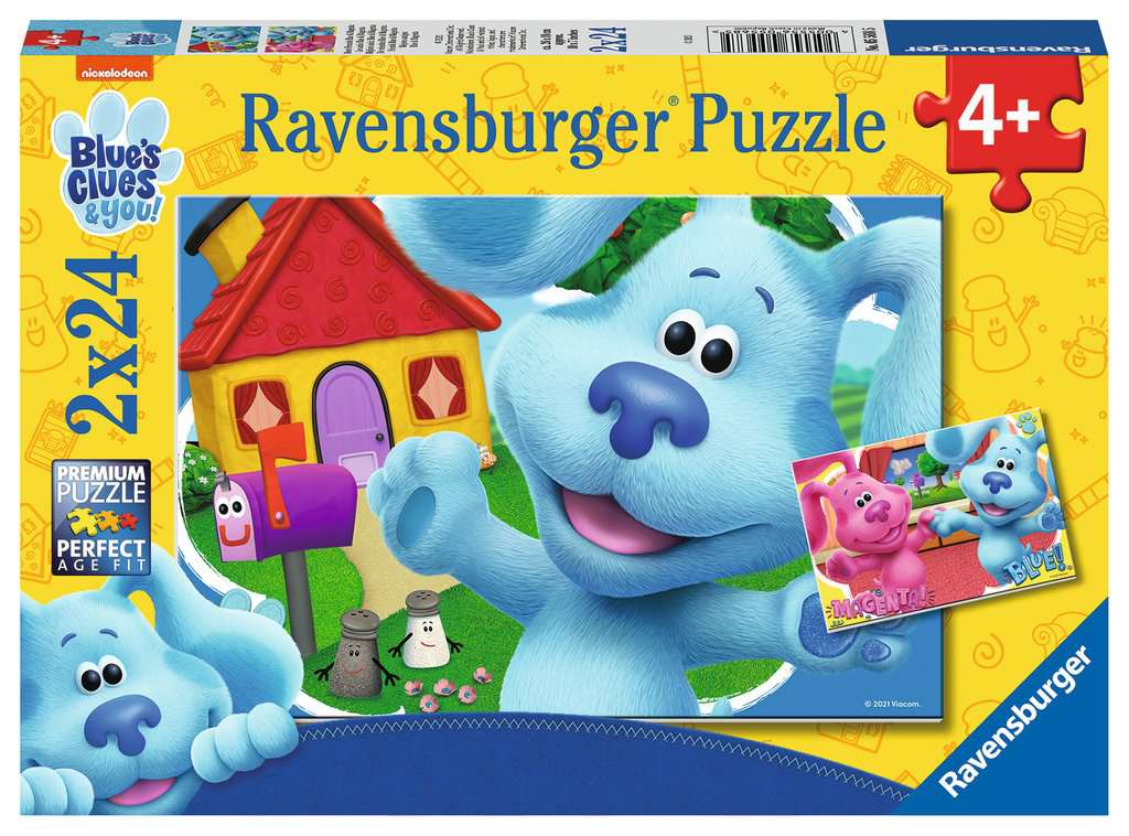 Puzzle Ravensburger - Blue´s Clues & you. 2x24 piezas