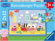 Puzzles Ravensburger - Peppa Pig. 2x12 piezas