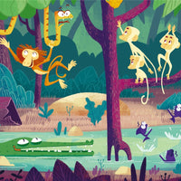 Puzzle & Play Exploración en la Selva. 2x24 piezas
