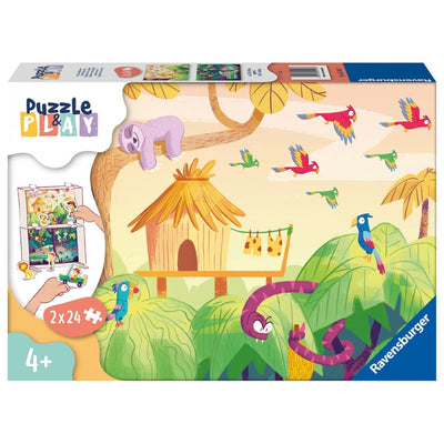 Puzzle & Play Exploración en la Selva. 2x24 piezas