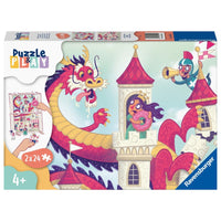 Puzzle & Play El Dragón de las Rosquillas. 2x24 piezas