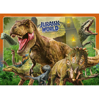 Puzzle Ravensburger - Jurassic World. 4x100 piezas