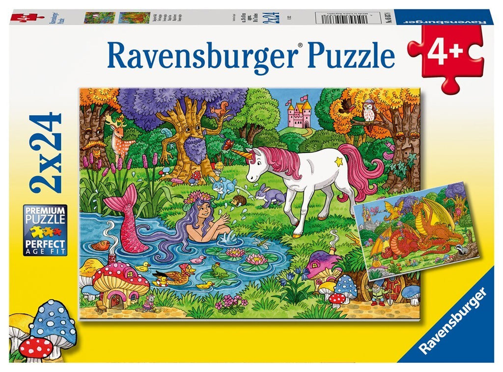Puzzle Ravensburger - Bosque Mágico. 2x24 piezas