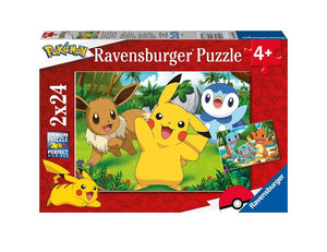 Puzzle Ravensburger - Pokemon. 2x24 piezas