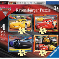 Puzzle Ravensburger - Cars. Vamos a Correr! 4 en 1. 12-24 piezas-Ravensburger-Doctor Panush