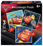 Puzzle Ravensburger - Cars 3. 3 en 1. 25-49 piezas-Ravensburger-Doctor Panush