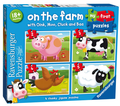 Puzzle Ravensburger - My First Puzzle. On the Farm. 2-5 piezas-Ravensburger-Doctor Panush