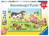 Puzzle Ravensburger - Familias Animales. 2 x 12 piezas-Ravensburger-Doctor Panush