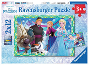 Puzzle Ravensburger - Frozen. 2 x 12 piezas-Ravensburger-Doctor Panush