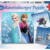Puzzle Ravensburger - Frozen. Aventuras en el reino de hielo. 3x49-Ravensburger-Doctor Panush