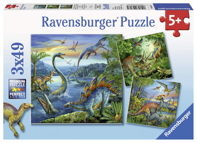 Puzzle Ravensburger - El Fascinante Mundo de los Dinosaurios 3x49-Ravensburger-Doctor Panush