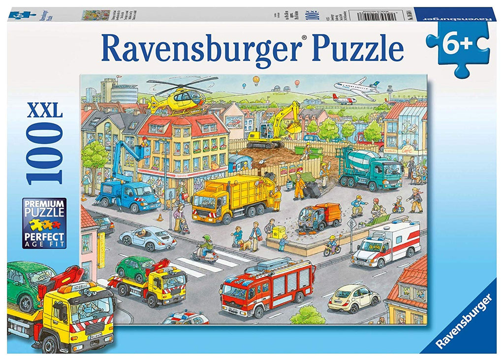 Puzzle Ravensburger 100 piezas - Vehículos en la Ciudad-Ravensburger-Doctor Panush