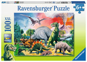 Puzzle Ravensburger 100 piezas - Bajo los Dinosaurios-Doctor Panush